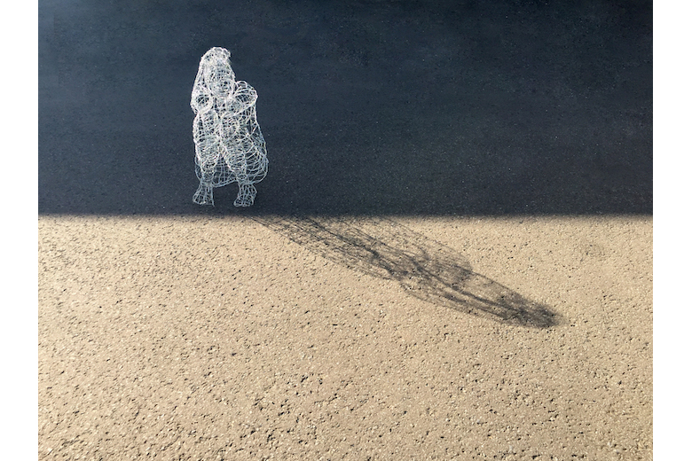 'When The Wind Blows' - This is again the same piece.  This was an important piece for me to make in 2021 as so much was brought to the surface.  I have often wondered how to express through my work the feeling of the loneliness of suffering from PTSD.  When I took this photo, for me it completely encapsulated that very feeling.


